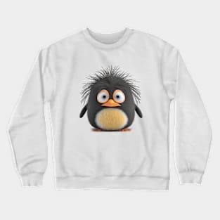 Penguin Cute Adorable Humorous Illustration Crewneck Sweatshirt